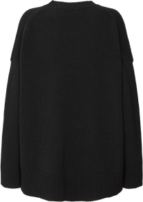Maglione oversize Vigga in lana d’agnello nero