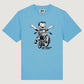 T-shirt Streetwear "No Rules" in Blu Cielo