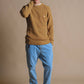 Maglione uomo in maglia color Dijon