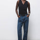 Top basic senza maniche con scollo a V