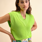 Gilet lungo in maglia di cotone