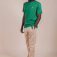 T-shirt Essential in Cotone Organico Verde Bosforo