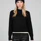Maglione Nero Lazario a Collo Alto