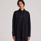 Camicia Astrid in popeline di cotone biologico nera