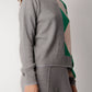 Maglione destrutturato in misto cashmere con intarsio a rombi