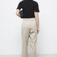 Pantaloni Sigaretta dritti con vita elasticizzata e tasche oblique
