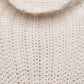 Maglione a trecce con collo alto
