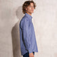 Camicia uomo a righe in cotone con colletto button-down
