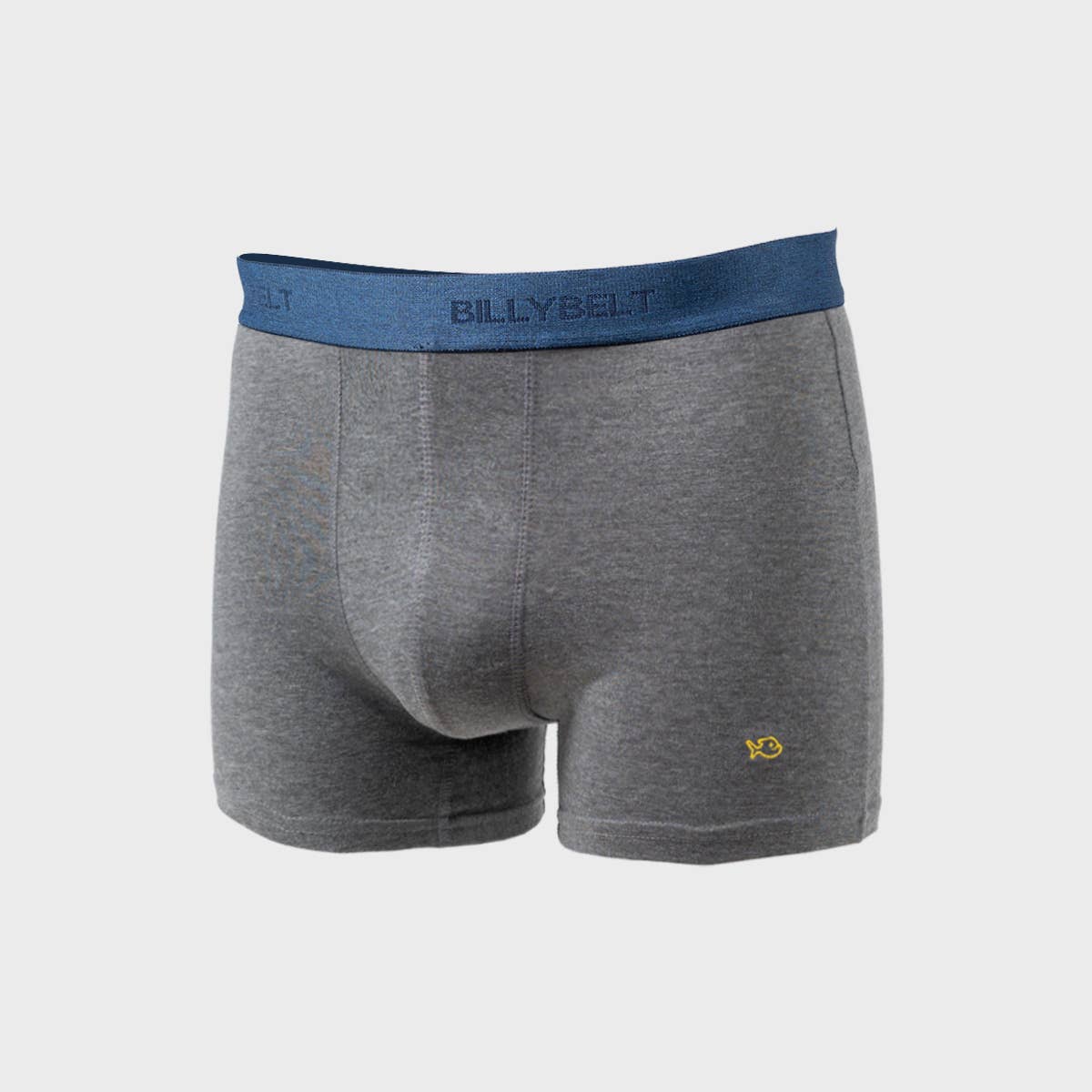 Boxer da uomo in cotone organico grigio mélange