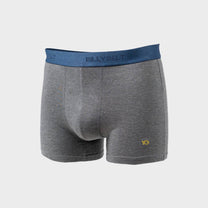 Boxer da uomo in cotone organico grigio mélange