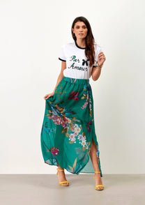 Gonna lunga boho floreale