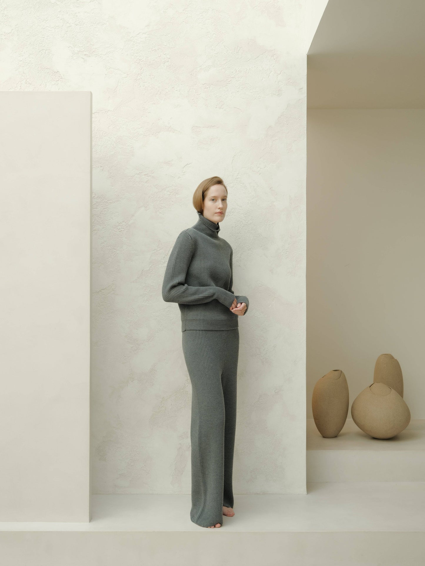 Maglione dolcevita in lana merino extrafine
