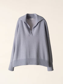 Polo relaxed in misto cashmere