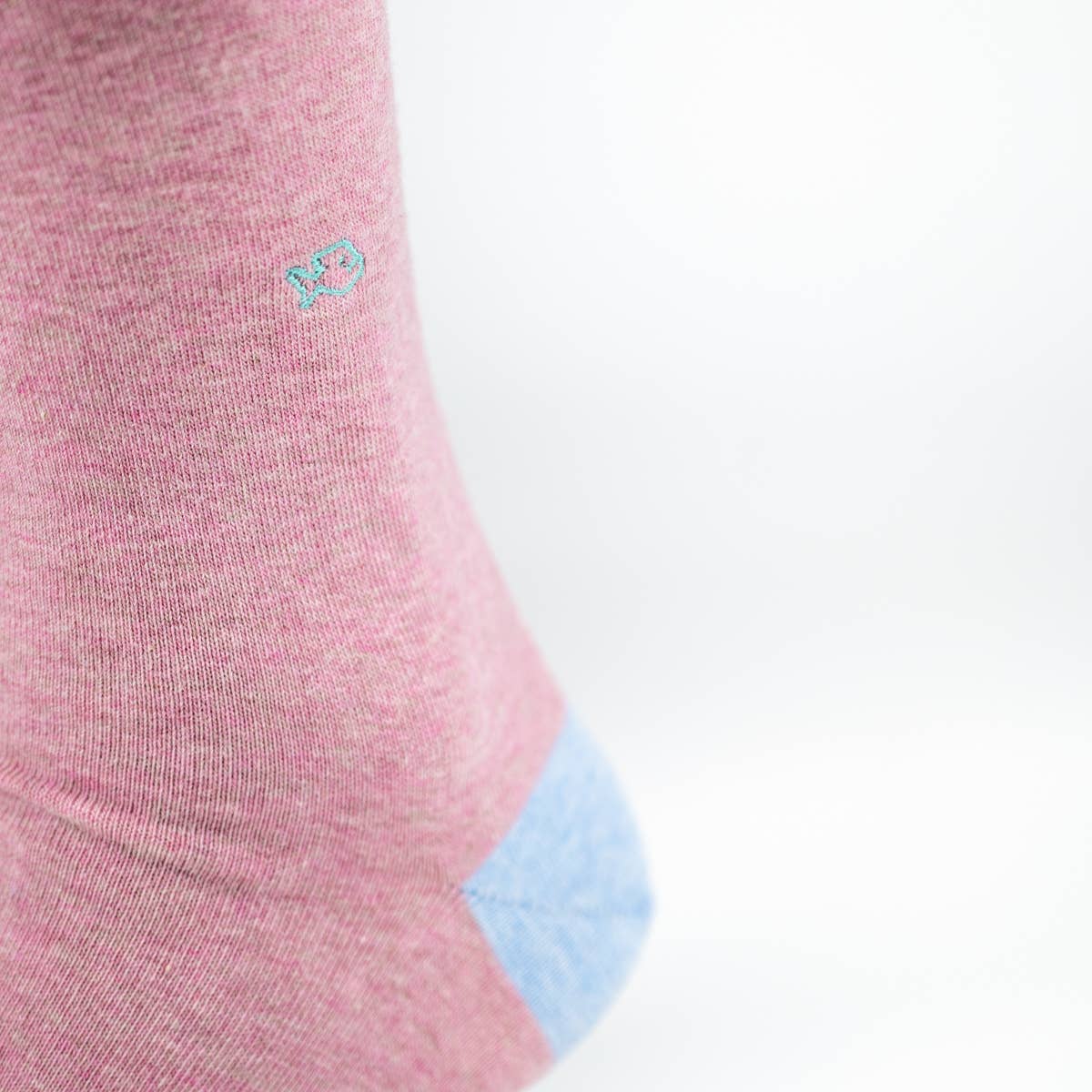 Calzini tinta unita rosa mélange