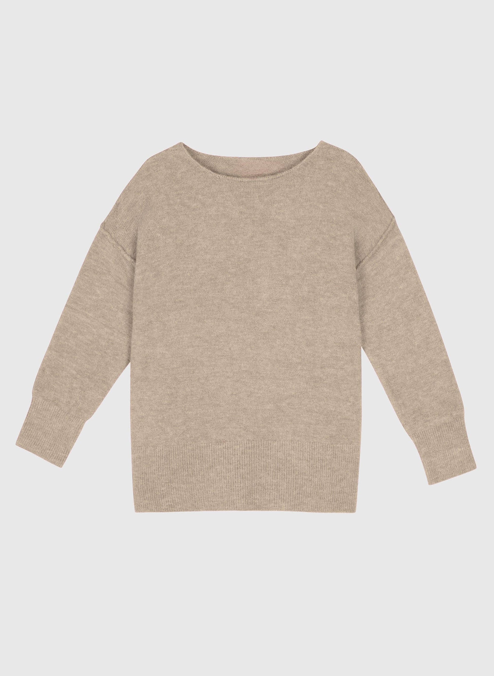 Maglione oversize beige Lafunky