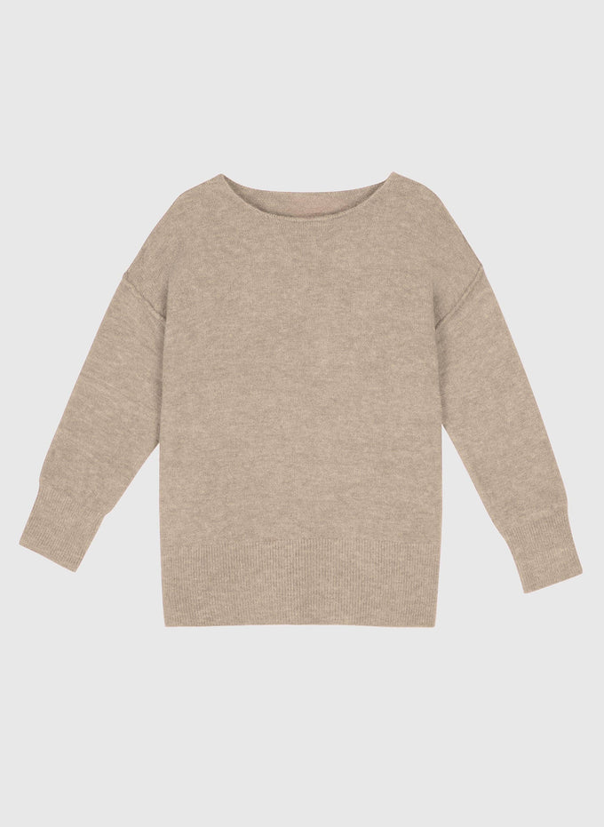 Maglione oversize beige Lafunky