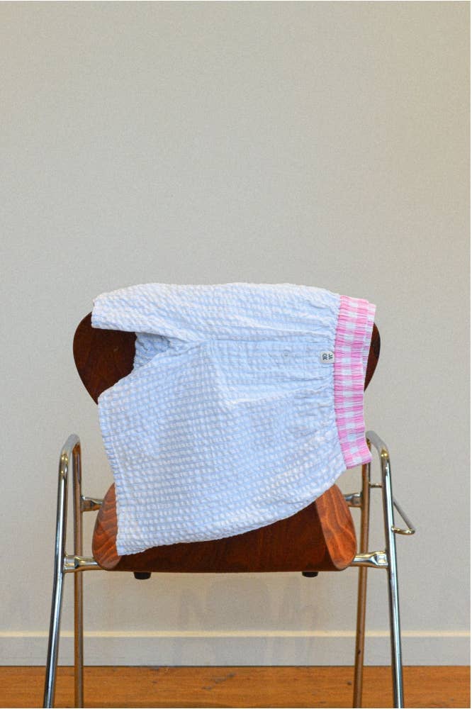 Boxer Buckingham Athos in cotone a righe blu