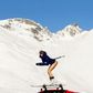 T-shirt Ski Retro in Cotone Biologico