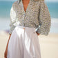 Blusa floreale in viscosa