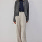 Pantaloni wide-leg con cuciture a contrasto