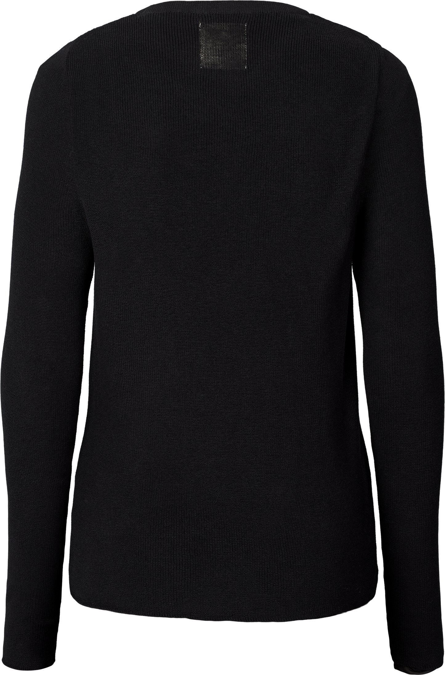 Top Freja a costine in cotone biologico GOTS nero