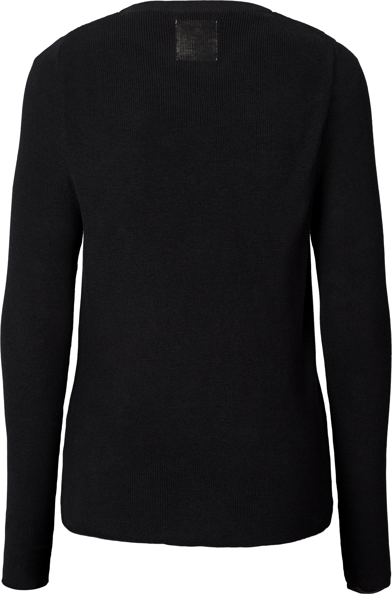 Top Freja a costine in cotone biologico GOTS nero
