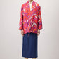 Cappotto fantasia con nodo frontale