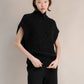 Tunica maxi a trecce in misto cashmere