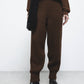 Pantaloni jogger in maglia a coste