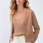 Cardigan in maglia mesh aperto