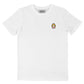 T-shirt bianca ricamata Princess Peach in cotone biologico