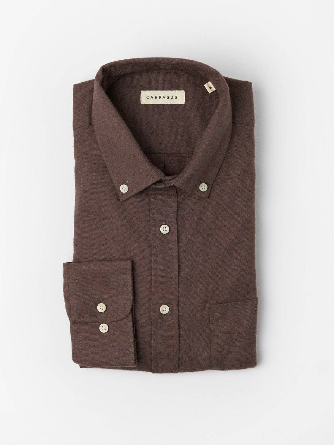 Camicia in flanella marrone Populus