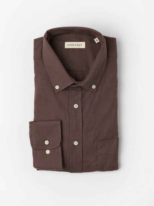 Camicia in flanella marrone Populus