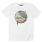 T-shirt unisex Totoro Ukiyo-e con grafica Totoro e Gatto-Bus