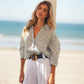 Blusa floreale in viscosa