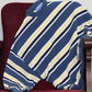 Maglione a righe blu brillante in cotone organico
