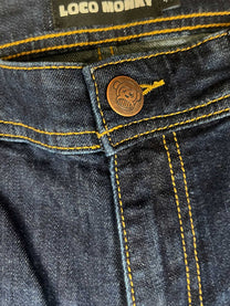 Jeans da uomo lavaggio scuro elasticizzati