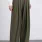 Pantaloni palazzo con pinces e vita elastica