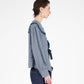 Blusa tartan romantica con maxi colletto e fiocchi