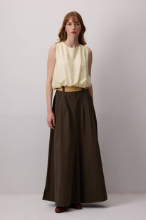 Blusa in modal con effetto palloncino