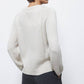 Maglione in maglia strutturata traforata girocollo