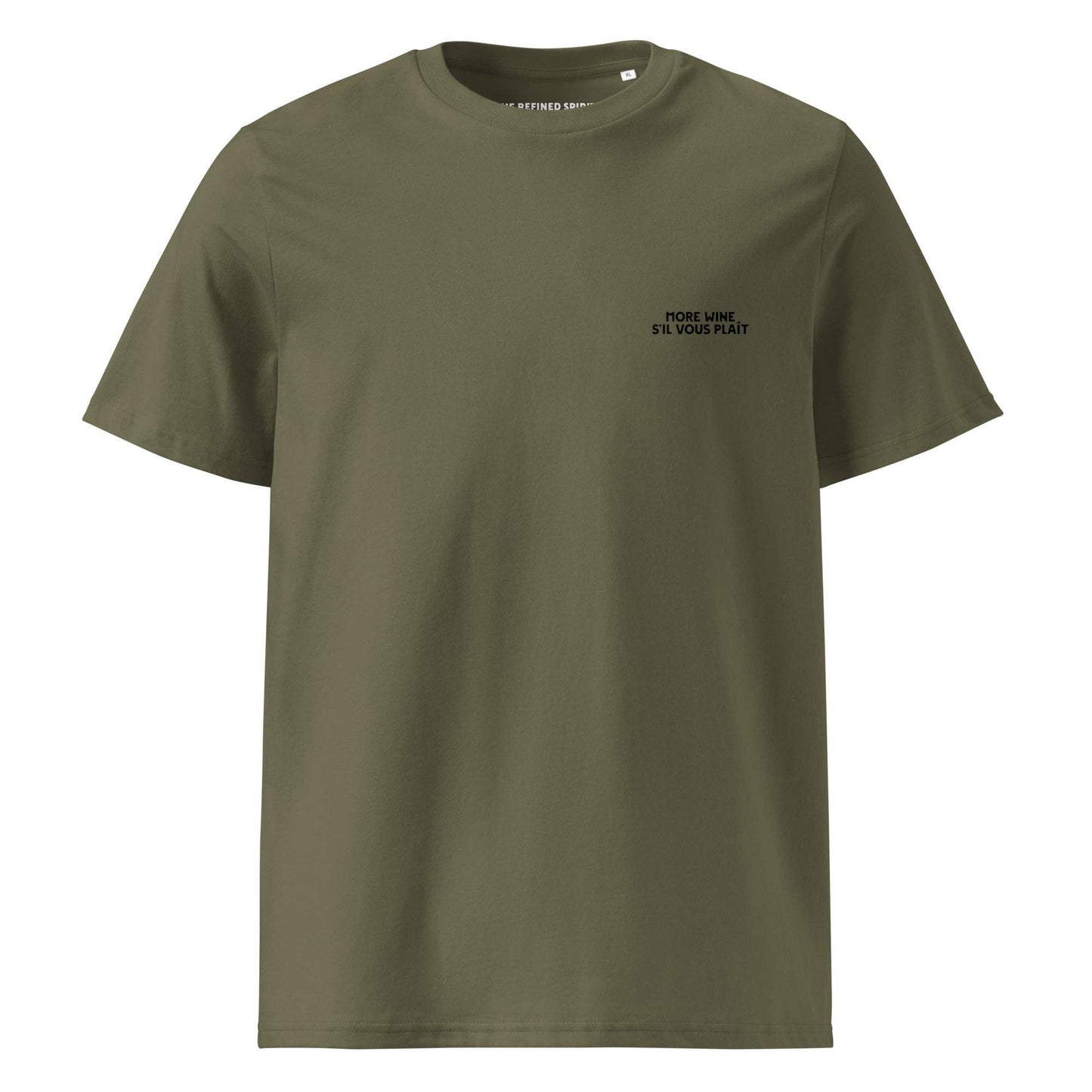 T-shirt unisex in cotone biologico More Wine, S’il Vous Plaît