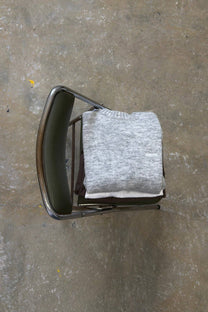 Maglione boxy grigio effetto spazzolato