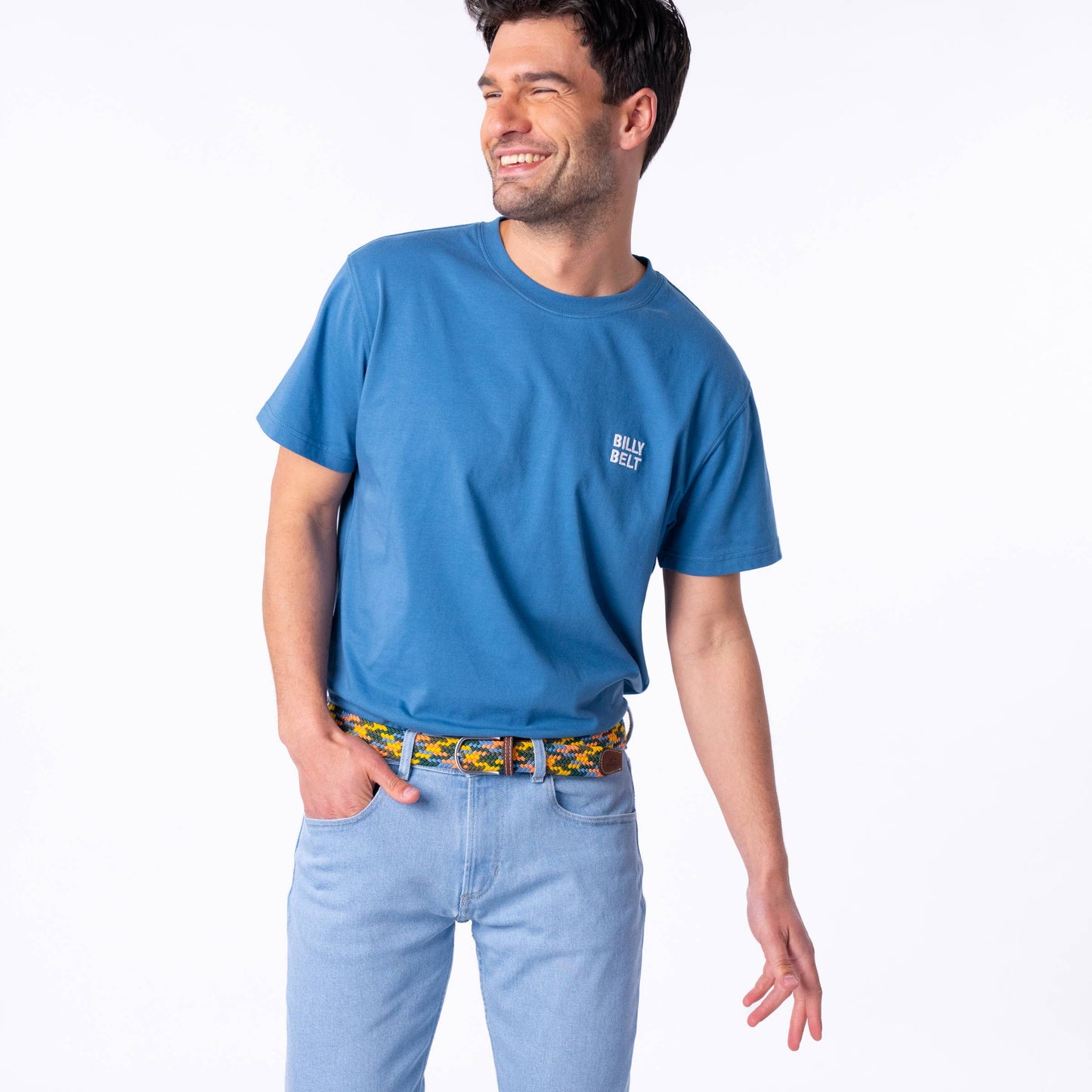 Cintura elastica intrecciata multicolor Zurigo