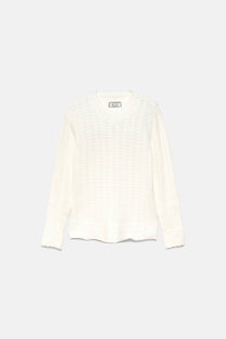 Maglione in maglia strutturata girocollo