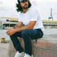 Pantaloni da arrampicata in cotone Ecodye Navy