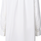 Tunica camicia oversize in popeline di cotone biologico bianca