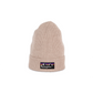 Cappello beanie in lana merino color sabbia
