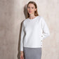 Maglia in maglia boxy con bottoni laterali