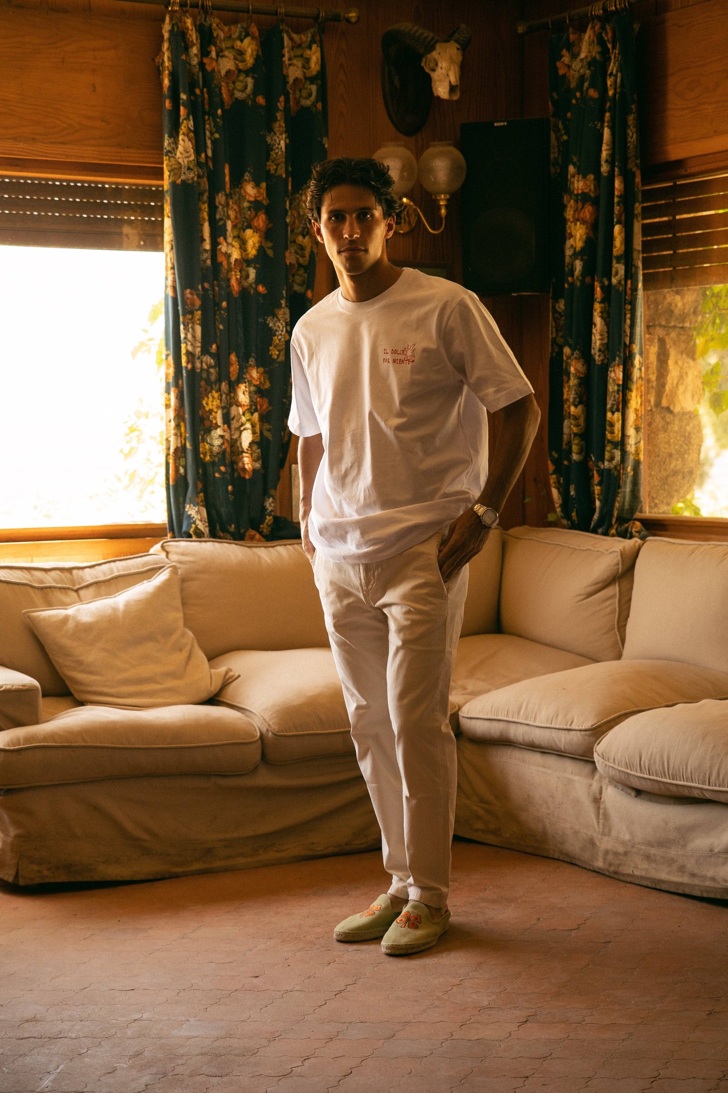 Pantaloni chino jogger casual Off-White